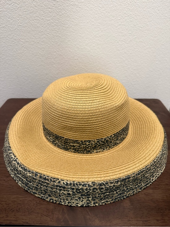 Scala Accessories - Vintage Scala Leopard Print Wide Brim Sun Hat